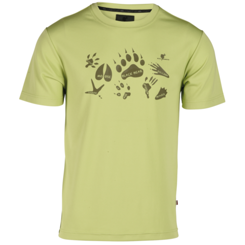 Footprint t shirt med fodaftryks print på brystet