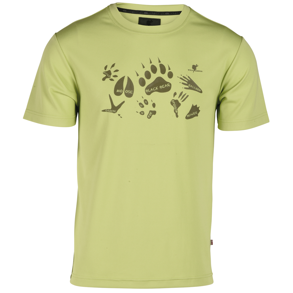 Footprint t shirt med fodaftryks print på brystet