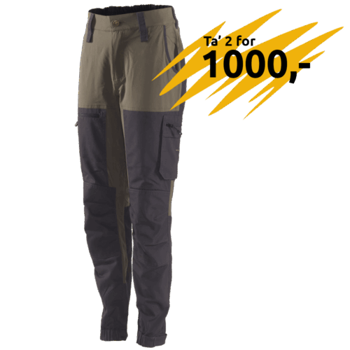 Aiyana damebuks, oliven/grå