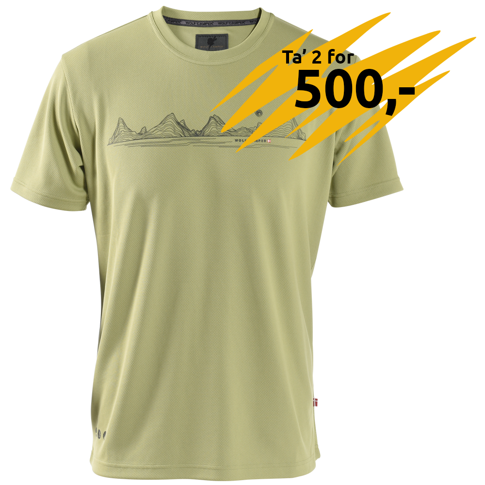 Himalaya herre T-shirt - lysgrøn