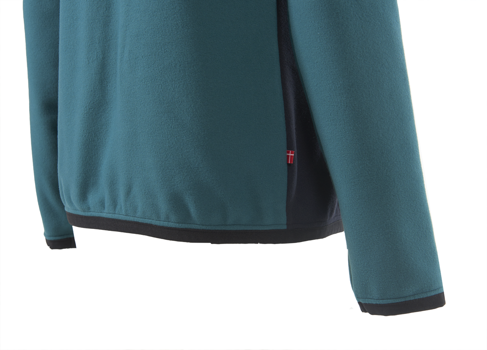 Lagundo fleece-pulli til damer - turkis/sort - Billede 4