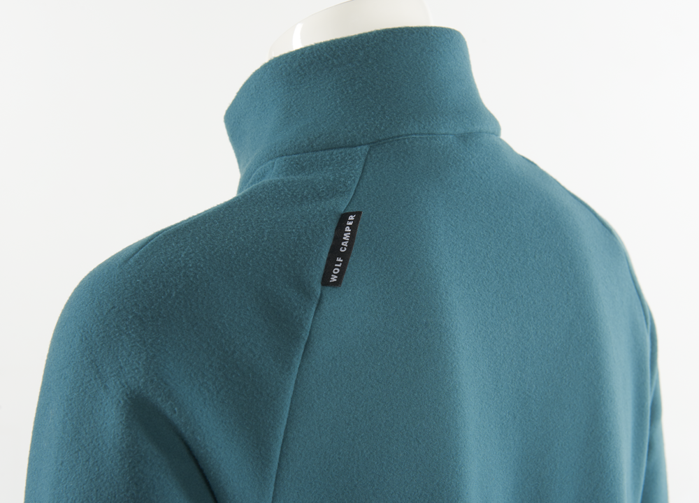 Lagundo fleece-pulli til damer - turkis/sort - Billede 3