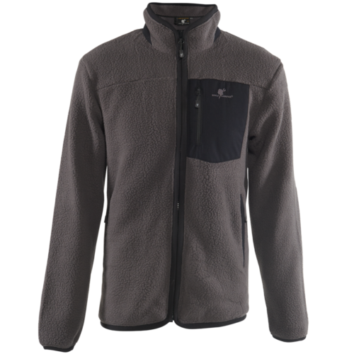Hongvi pile-fleece til herrer - grau