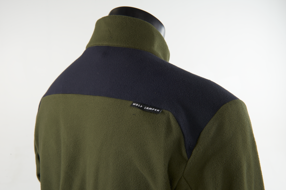 Pemota fleece-pulli til herrer - mørkegrøn/sort – Bild 3