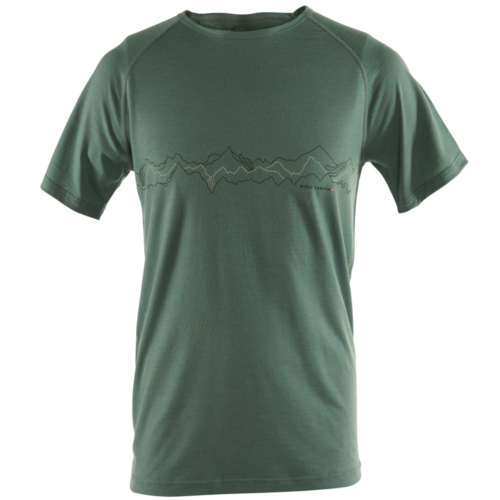 Geilo - Herre merino t-shirt - Olif