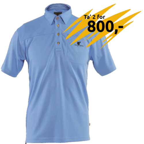 Marocco herrepolo - Light blue