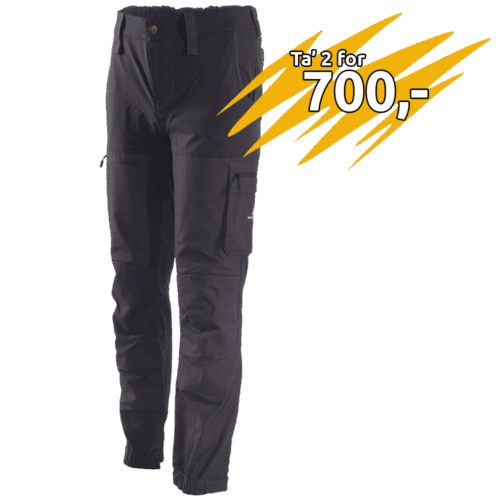 Bidzil herrebuks, sort/grå - 2XL