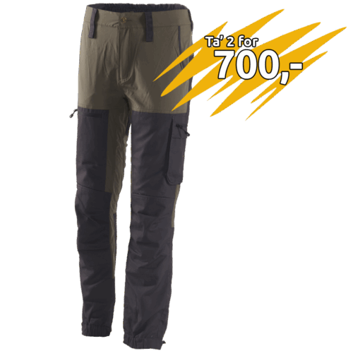Bidzil herrebuks, oliven/grå - 2XL
