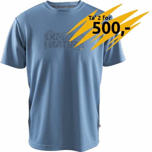 Explore the nature T-shirt - blue mirage