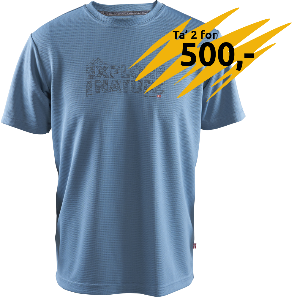 Explore the nature T-shirt - blue mirage