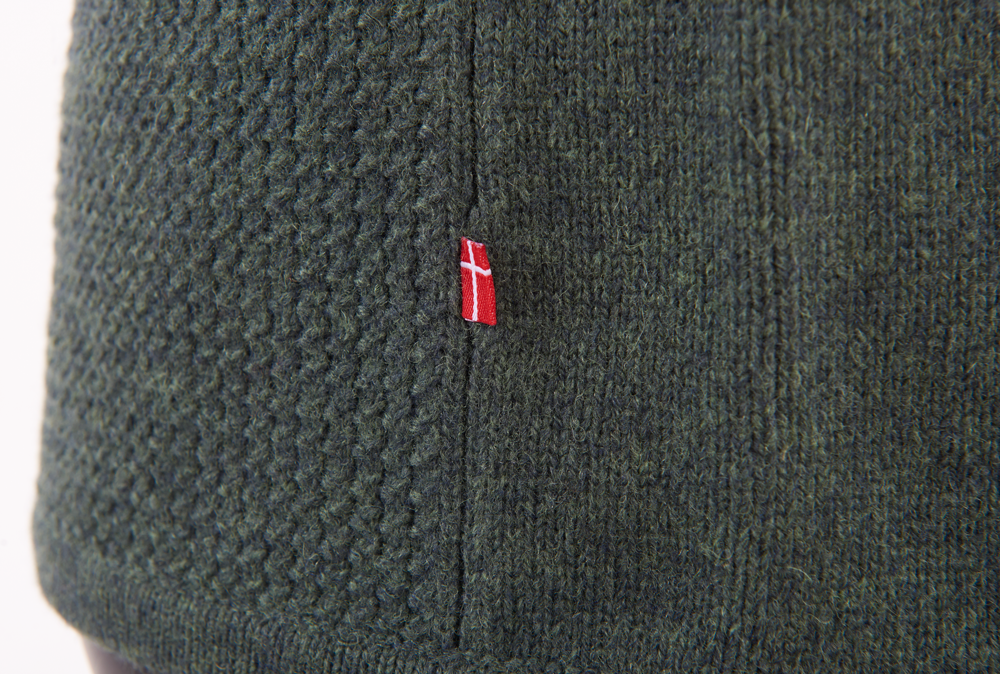Mozambique herrestrik i lambswool - Grøn - Billede 7